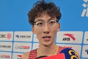 徐卓一赛后：现在这一棒接到我手里了，争取明年名古屋亚运会夺冠