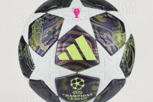 2026年布达佩斯欧冠决赛用球谍照曝光：白色星型图案+紫粉配色