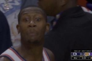 邓恩被驱逐后对东契奇爆出B开头单词 后者笑着不停用yeahyeah回应