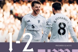 曼联在英超客场半场落后但最终逆转，上次还是去年12月对阵曼城