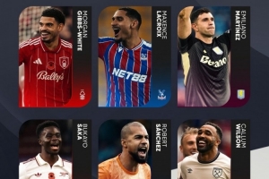 PFA英超11月最佳球员候选：萨卡、大马丁、罗伯特·桑切斯在列