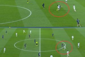 红牌不冤！皇马任意球位置前提1格草皮 卡雷拉斯喷裁判连吃1黄1红