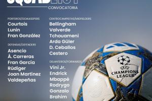 明晨战曼城！皇马欧冠大名单：姆巴佩带伤入选，卡马文加缺席