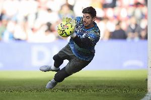 库尔图瓦生涯欧冠失球数110球，位列赛事历史门将第7位