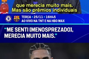 暗示金球？拉菲尼亚：我觉得自己在个人奖项评选中被低估了！！
