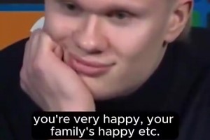 记者曾说：你永远都没机会效力皇马巴萨！哈兰德：你想让我说啥？