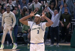 关键球！迈尔斯·特纳最后15秒飙中三分助雄鹿反超1分
